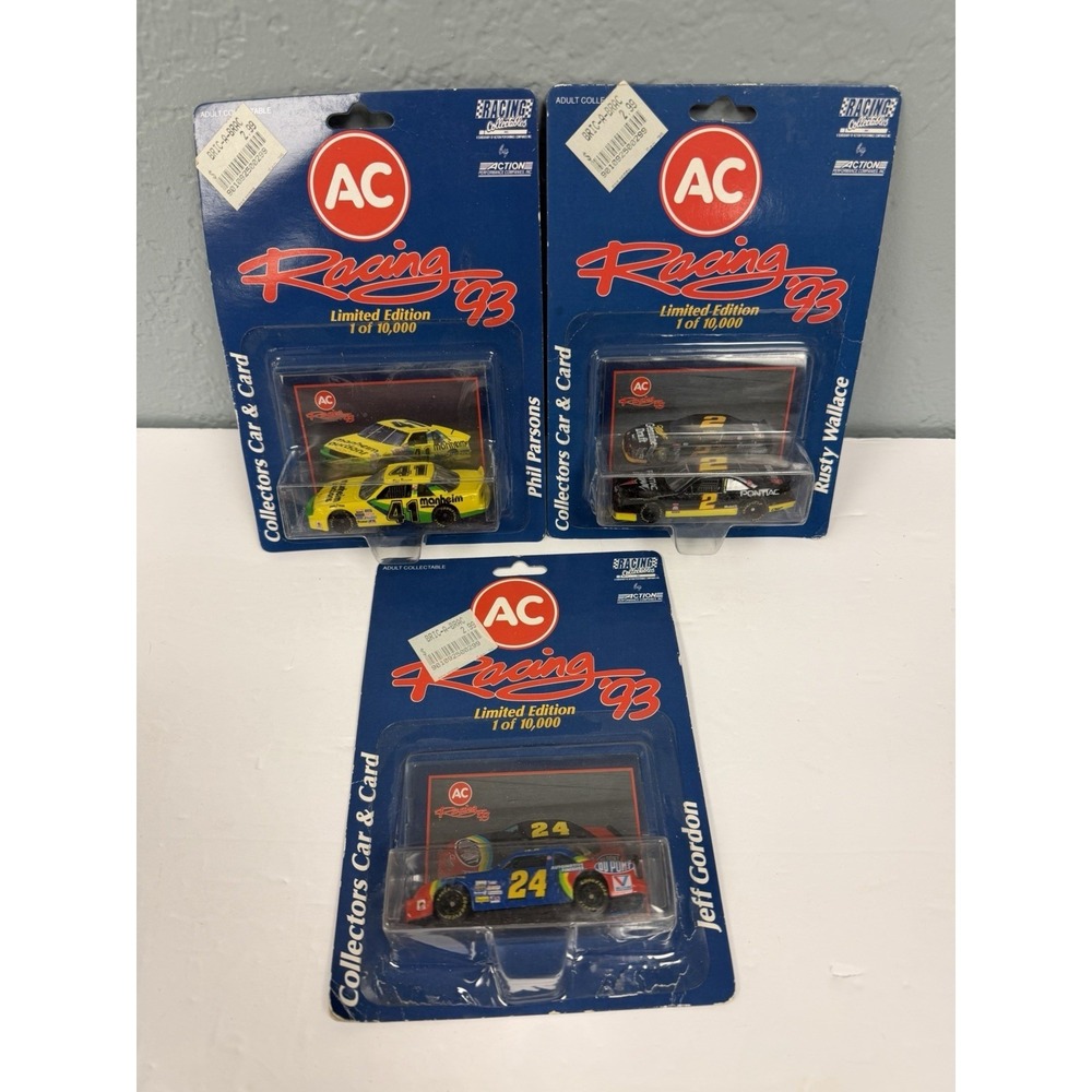 Ac Racing 93 Collectors Car And Card Rusty Wallace Jeff Gordon Phil‎ Parsons